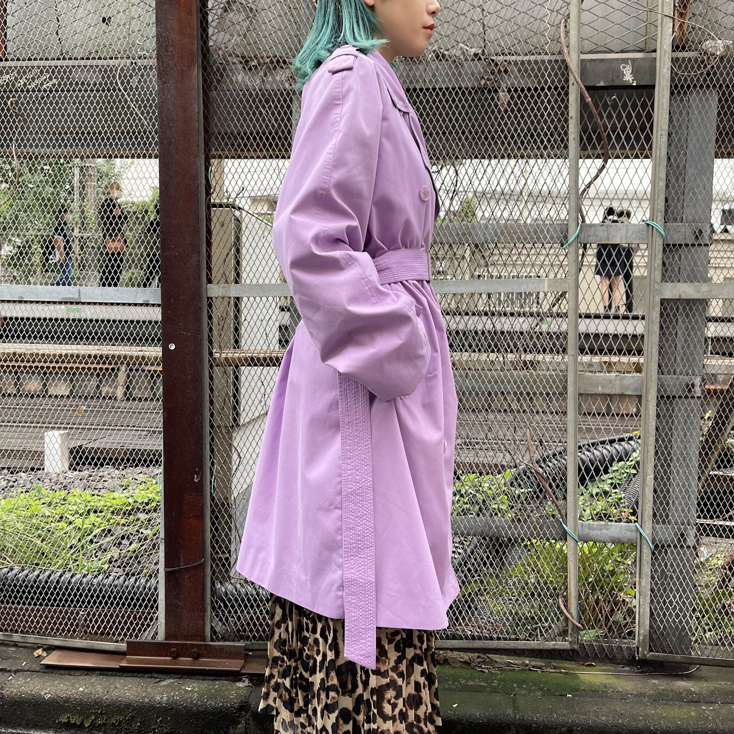 【Used】ラベンダートレンチコート